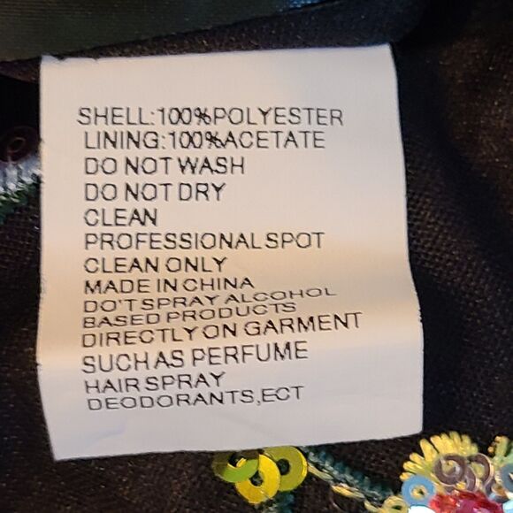 New Mac Duggal 20474 Black Sequin/Embroidered  Embellished A Line Dress (22W) - Picture 11 of 16